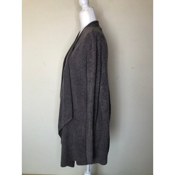 Barefoot Dreams Bamboo Chic Lite Calypso Taupe Open Front Cardigan S/M Cozy - Picture 2 of 12